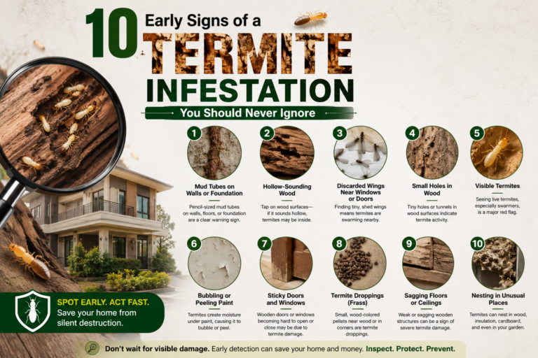 10 Early Signs of a Termite Infestation You Should Never Ignore
