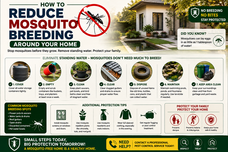 How to Reduce Mosquito Breeding Around Your Home A Complete Prevention Guide