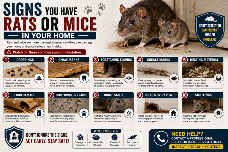 Signs You Have Rats or Mice in Your Home
