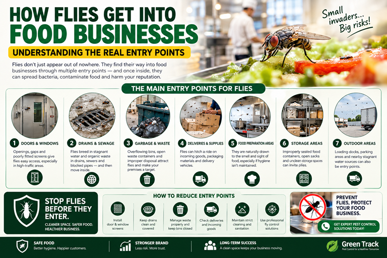 How Flies Get Into Food Businesses: Understanding the Real Entry Points